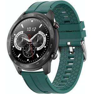MX5 1.3 inch IPS Screen IP68 Waterproof Smart Watch  Support Bluetooth Call / Heart Rate Monitoring / Sleep Monitoring  Style: Silicone Strap(Green)