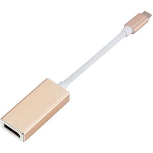 USB-C / Type-C 3.1 Male to DP Female HD Converter  Length: 12cm (Gold)
