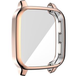 For Garmin Venu Sq Full Coverage TPU Electroplating Protective Case(Rose Gold)