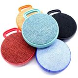 A01L Cloth Texture Round Portable Mini Bluetooth Speaker  Support Hands-free Call & TF Card(Orange)