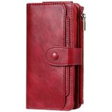 For Galaxy S20 Multifunctional Retro Detachable Magnetic Horizontal Flip Leather Case with Card Slots & Holder & Wallet & Photo Frame(Red)