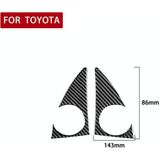 2 PCS / Set Carbon Fiber Car A-pillar Speaker Panel Decorative Sticker for Toyota Tundra 2014-2018  Left Right Driving Universal