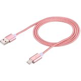 1m Weave Style 2A Magnetic USB-C / Type-C to USB Weave Style Data Sync Charging Cable with LED Indicator  For Galaxy S8 & S8 + / LG G6 / Huawei P10 & P10 Plus / Xiaomi Mi6 & Max 2 and other Smartphones (Rose Gold)