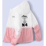 Zomer heren en dames dunne casual hoodie zonwerende kleding  maat: S (603-roze)