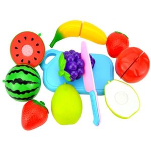 Doen alsof spelen plastic voedsel speelgoed snijden fruit groente voor kinderen  willekeurige kleur en stijl 8 stuks/set