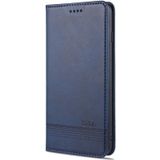 AZNS Magnetic Calf Texture Horizontal Flip Leather Case with Card Slots & Holder & Wallet For iPhone 8 / 7(Dark Blue)