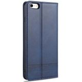 AZNS Magnetic Calf Texture Horizontal Flip Leather Case with Card Slots & Holder & Wallet For iPhone 8 / 7(Dark Blue)