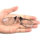 Ultra Thin High-definition Nose Resting Card Style Portable Presbyopic Hypermetropic Reading Glasses  +2.00D(Black)
