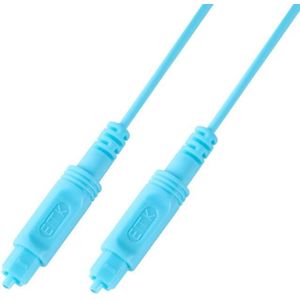 15m EMK OD2.2mm Digital Audio Optical Fiber Cable Plastic Speaker Balance Cable(Sky Blue)