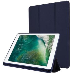 Skin Feel pennenhouder Tri-fold tablet lederen hoes voor iPad Air 2 / Air / 9.7 2018 / 9.7 2017