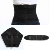 Women Abdomen Adjustable Belt Body Sculpting Corset with Fat Burning Slimming  Size:L(Black)