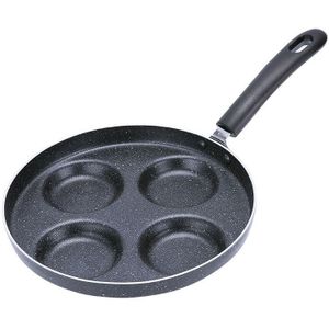 Multifunction Nonstick Frying Pan Aluminium Alloy 4 Units Cookware Fry Egg Pan Pancake Steak Pan for Gas Cooker(10 Inch Round)