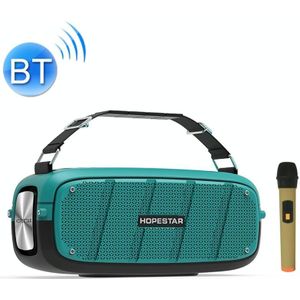 HOPESTAR A20 Pro TWS Portable Outdoor Waterproof Subwoofer Bluetooth Speaker with Microphone  Support Power Bank & Hands-free Call & U Disk & TF Card & 3.5mm AUX (Blue)