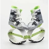 Springschoenen bounce schoenen indoor sport rebound schoenen  grootte: 33/35 (groen en wit)