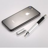 Universal 2 in 1 Multifunction Round Thin Tip Capacitive Touch Screen Stylus Pen  For iPhone  iPad  Samsung  and Other Capacitive Touch Screen Smartphones or Tablet PC(Silver)