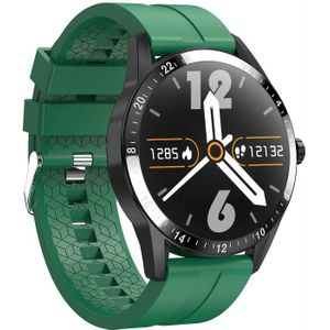 G20 1.3 inch IPS Color Screen IP67 Waterproof Smart Watch  Support Blood Oxygen Monitoring / Sleep Monitoring / Heart Rate Monitoring  Style: Silicone Strap(Green)