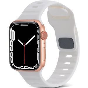 Sport siliconen horlogeband voor Apple Watch Ultra 49 mm / serie 8 & 7 45 mm / SE 2 & 6 & SE & 5 & 4 44 mm / 3 & 2 & 1 42 mm