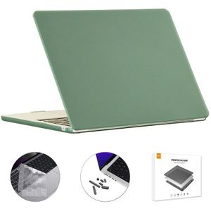 Voor MacBook Air 13.6 2022 A2681 AMERIKAANSE Versie ENKAY 3 in 1 Matte Laptop Case met TPU Toetsenbord Film/Anti-stof Stekkers (Donkergroen)