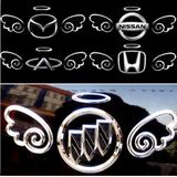 3D vleugels patroon Auto embleem Logo decoratie auto Sticker  grootte: 15.7 x 5 5 cm (approx.)(Gold)