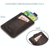 New-Bring Leather Card Holder Ultra-Thin Card Case Driving License Leather Case Anti-RFID Card Case Simple And Compact Wallet(Blue)