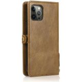 Multiple Card Slots Detachable Magnetic Horizontal Flip Leather Case with Card Slots & Holder & Wallet For iPhone 12 Pro Max(Brown)