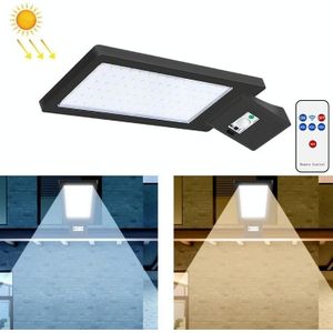 LED Solar Street Lamp Menselijk Body Induction Road Lighting Huishoudelijke Outdoor Garden Light  Style: Afstandsbediening + Sensor (koud wit licht)