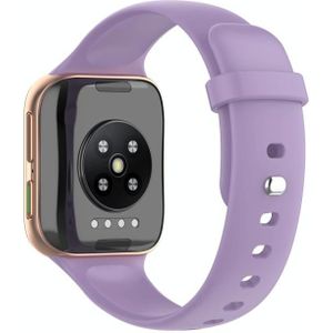 For OPPO Watch 41mm Replace Silicone Strap(Light Purple)