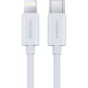 ROCK Space Z19 PD  20W 3A USB-C / Type-C to 8 Pin Fast Charging TPE Data Cable  Cable Length: 1m