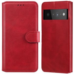Classic Calf Texture PU + TPU Horizontal Flip Leather Case with Holder & Card Slots & Wallet For Google Pixel 6 Pro(Red)