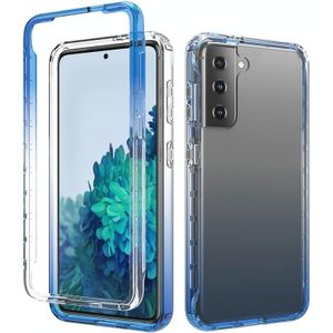For Samsung Galaxy S30 Shockproof  High Transparency Two-color Gradual Change PC+TPU Candy Colors Protective Case(Blue)