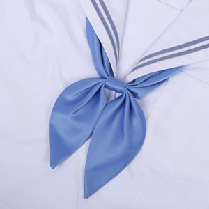 Blauwe vrouwen polyester zijde goudvis knoop professionele vlinderdas
