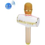 H9 High Sound Quality Handheld KTV Karaoke Recording Colorful RGB Neon Lights Bluetooth Wireless Condenser Microphone  For Notebook  PC  Speaker  Headphone  iPad  iPhone  Galaxy  Huawei  Xiaomi  LG  HTC and Other Smart Phones (Gold)