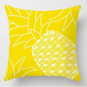 2 PCS 45x45cm Yellow Striped Pillowcase Geometric Throw Cushion Pillow Cover Printing Cushion Pillow Case Bedroom Office  Size:450*450mm(14)