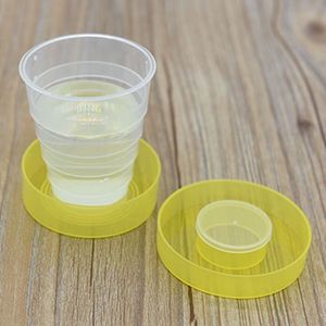 4pcs 200ml Fashionable Outdoor Activity Using Plastic Portabel Folding Dringking Cup