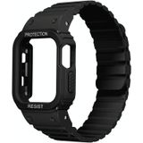 Siliconen geïntegreerde frame horlogeband voor Apple Watch Series 8 & 7 41 mm / SE 2 & 6 & SE & 5 & 4 40 mm