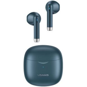 USAMS-IA04 Zero Sense Series Wireless Bluetooth 5.0 Mini TWS Earphone with Charging Box (Blue)