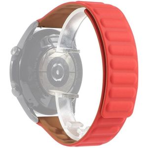 For Samsung Galaxy Watch 3 41mm Silicone Magnetic Replacement Strap Watchband(Red)