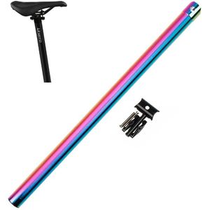 Litepro 412 Folding Bicycle Seatpost 33.9mm LP Plum Blossom Seat Tube  Colour: Electroplating Colorful