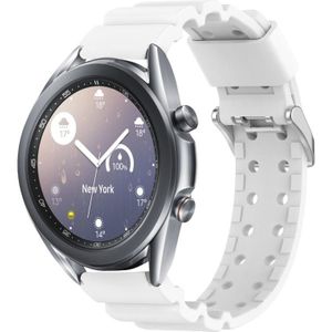 Voor Samsung Galaxy Watch3 41 mm Armor siliconen horlogeband + beschermhoes