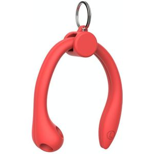 For AirPods 1 / 2 / AirPods Pro / Huawei FreeBuds 3 Wireless Earphones Silicone Anti-lost Lanyard Ear Hook(Red)