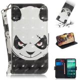 For Nokia 1.3 3D Colored Drawing Horizontal Flip Leather Case with Holder & Card Slot & Wallet & Lanyard(Angry Bear)