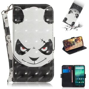 For Nokia 1.3 3D Colored Drawing Horizontal Flip Leather Case with Holder & Card Slot & Wallet & Lanyard(Angry Bear)