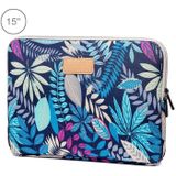 Lisen 15 inch Sleeve Case Ethnic Style Multi-color Zipper Briefcase Carrying Bag  For Macbook  Samsung  Lenovo  Sony  DELL Alienware  CHUWI  ASUS  HP  15 inch and Below Laptops(Blue)