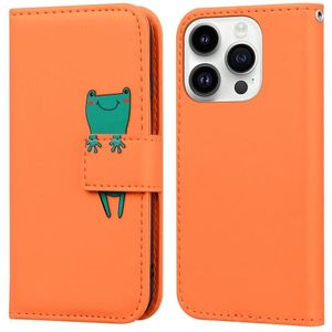 Voor iPhone 11 Pro Max Cartoon gesp horizontaal flip lederen telefoonhoes