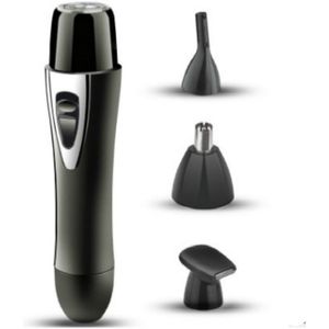 2 in 1 Lady Shaving Hair Removal Device Electric Mini Shaving Nose Hair Remover(Black)