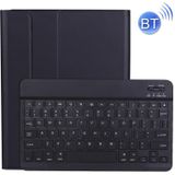 A11B Bluetooth 3.0 Ultra-thin ABS Detachable Bluetooth Keyboard Leather Case with Holder & Pen Slot for iPad Pro 11 inch 2021 (Black)