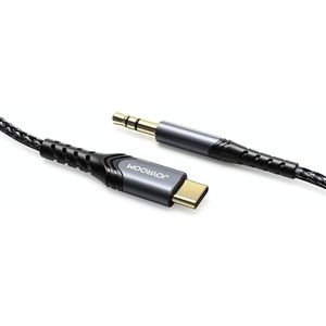 JOYROOM SY-A03 Type-C / USB-C to 3.5mm Port High-fidelity Audio Cable  Length:2m(Black)