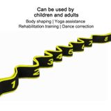 8 Lattice Yoga Stretch Band Dance Elastic Band Resistance Band(Yellow)