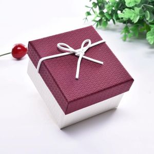10 PCS Watch Bracelet Box Jewelry Gift Packaging Box  Specification: 9x8.5x5.5cm(Red White)