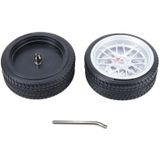 Battery Powered Plastic Wheel Tire Caliper Shaped Desk Alarm Clock  Size: 10.5*4.5cm